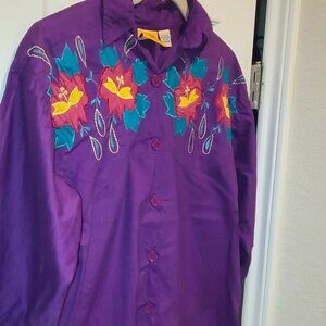 Vintage Seawind Purple Floral Dress